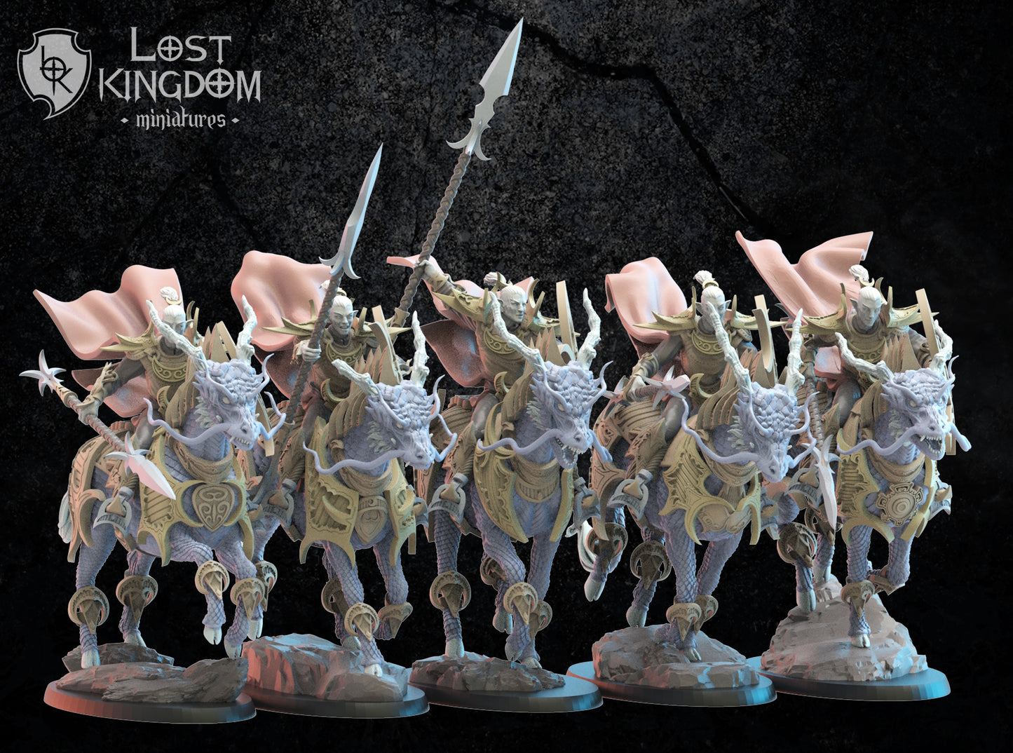 Shēdo Knights On Longma, Lost Kingdom Miniatures
