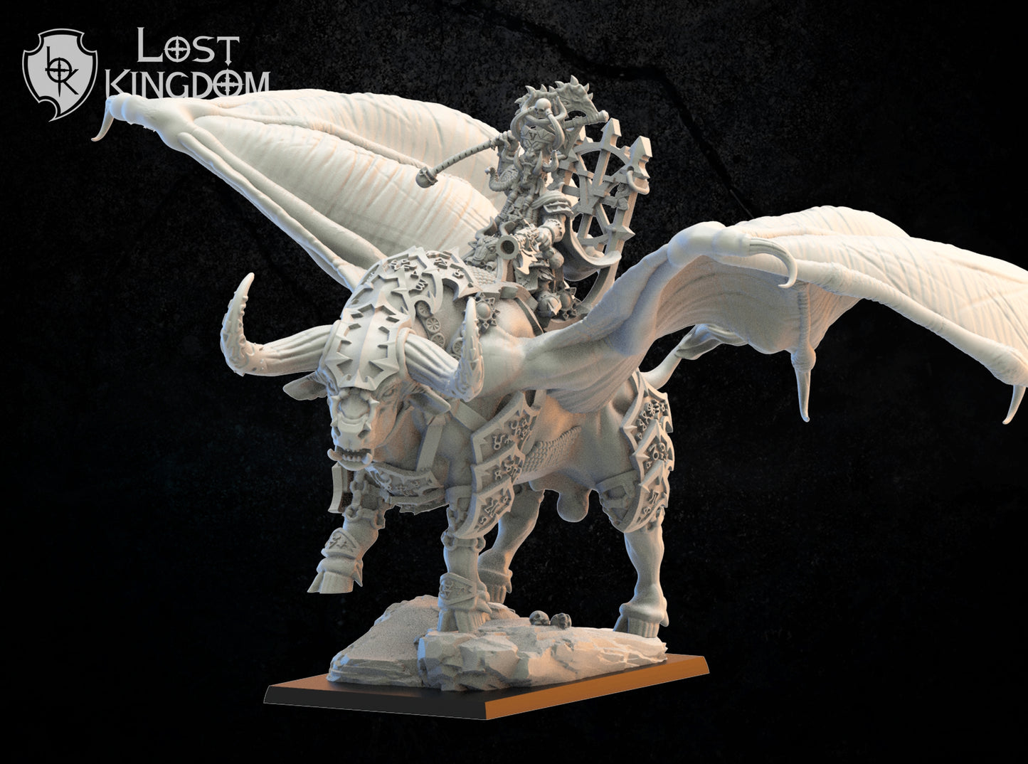 King Assur On Great Taurus, Lost Kingdom Miniatures
