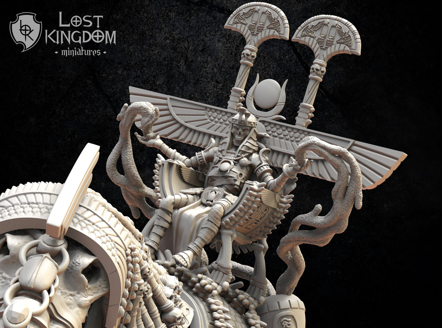 Amenhotep, The Terrible On Ammit, Lost Kingdom Miniatures