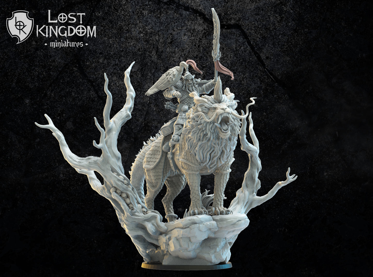 Gonghis Khan, Lord Commander On Nian, Lost Kingdom Miniatures