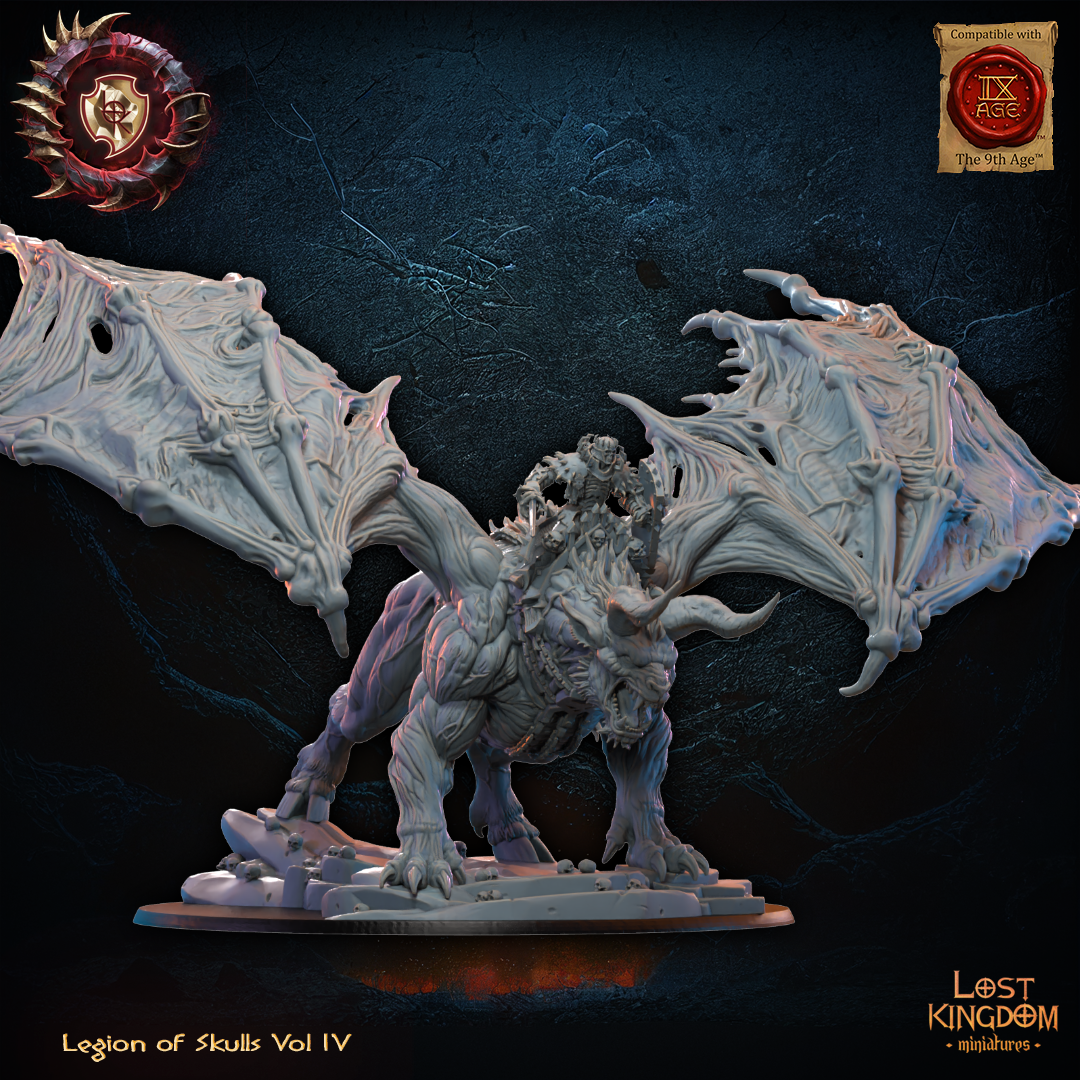 Gaseric, the Skull King on Drachimera, Lost Kingdom Miniatures