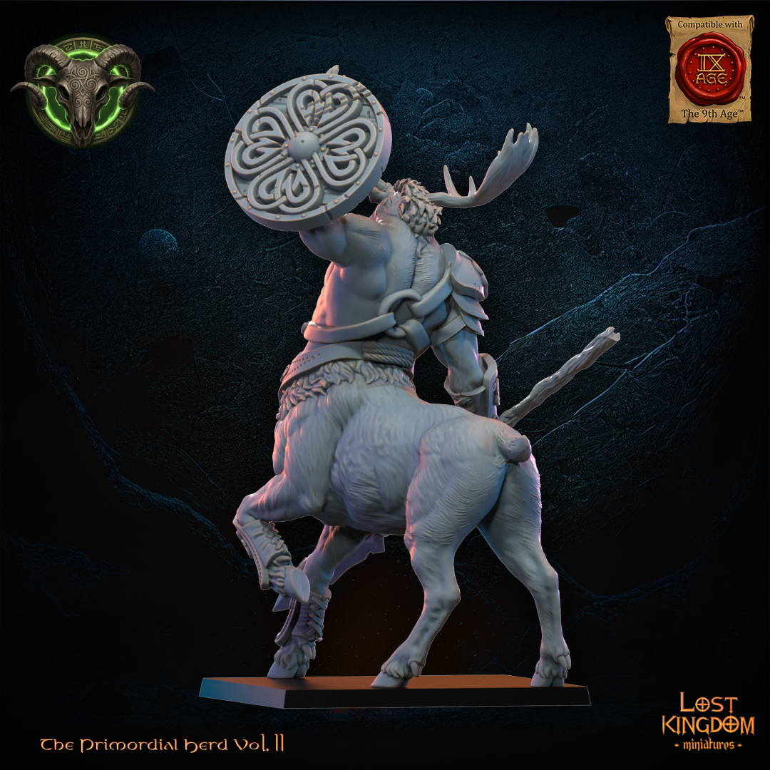 Talvren, Centaur Chieftain, Lost Kingdom Miniatures