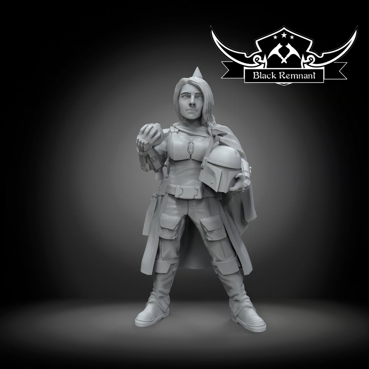 Famous bounty hunter female version, Black Remnant