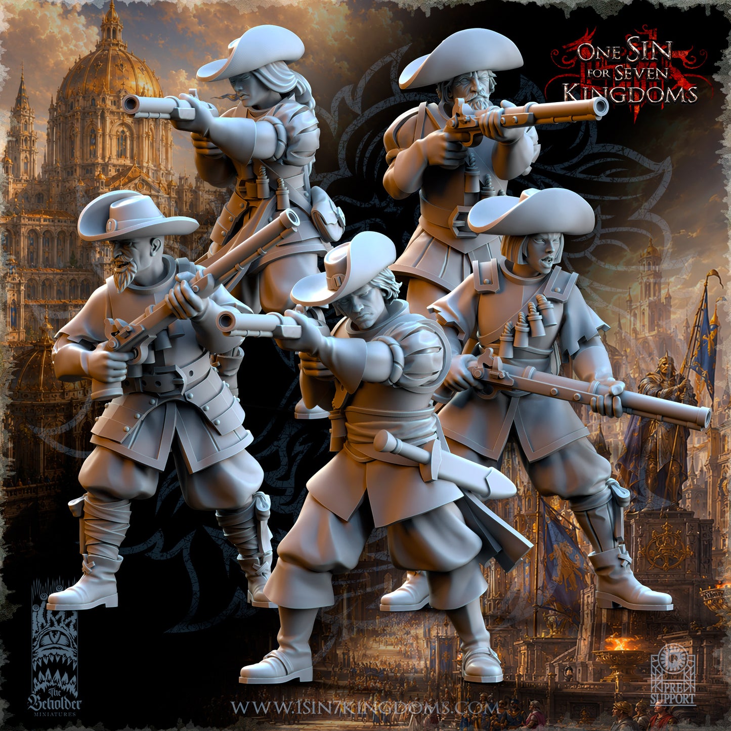 Musketeers Gun, The Beholder Miniatures