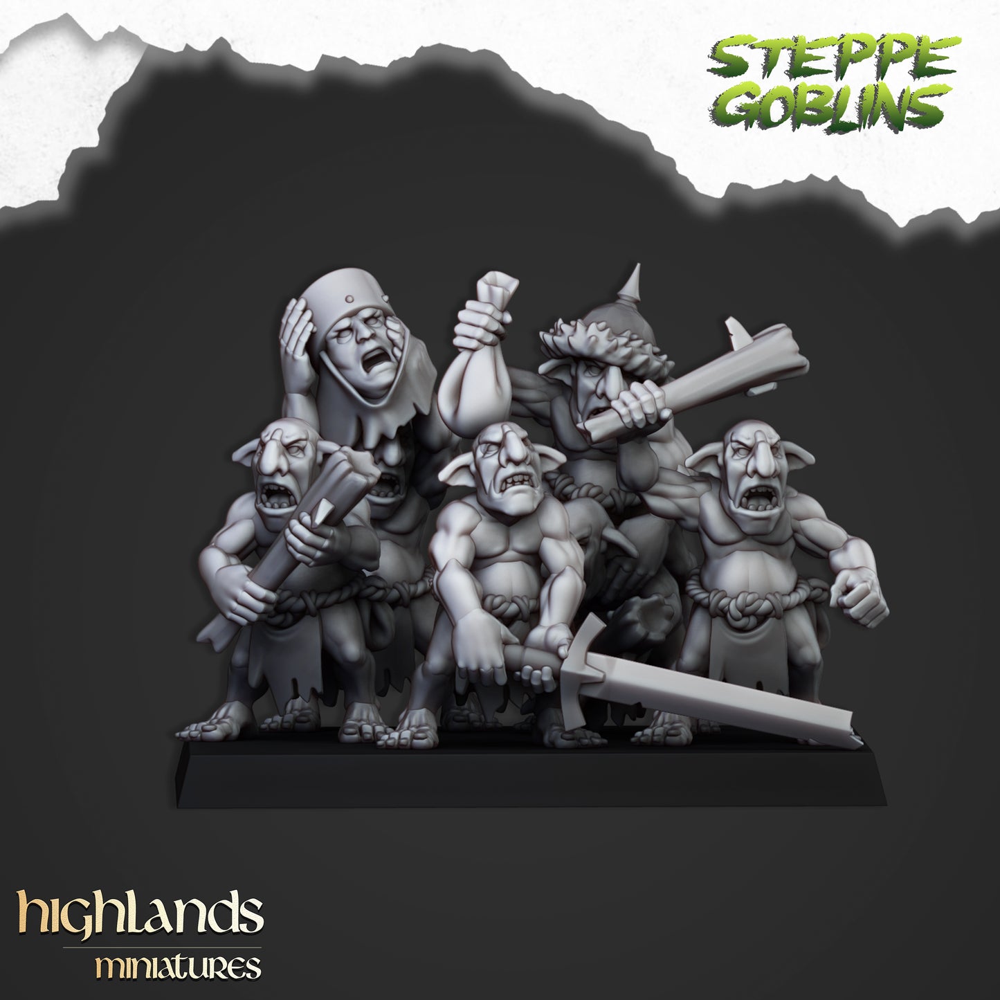 Steppe Goblors swarm, Highlands Miniatures