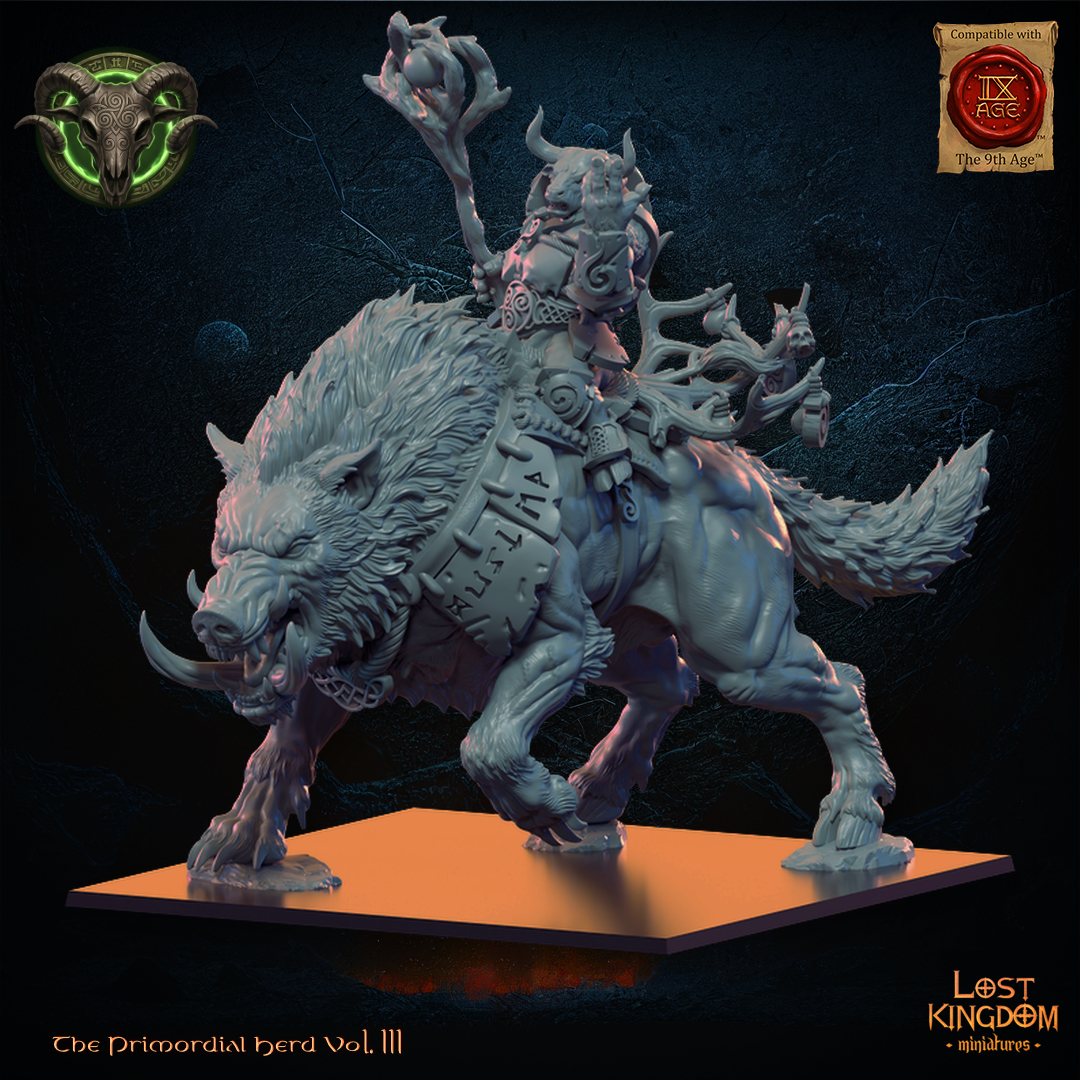 Minotaur Druid, Lost Kingdom Miniatures