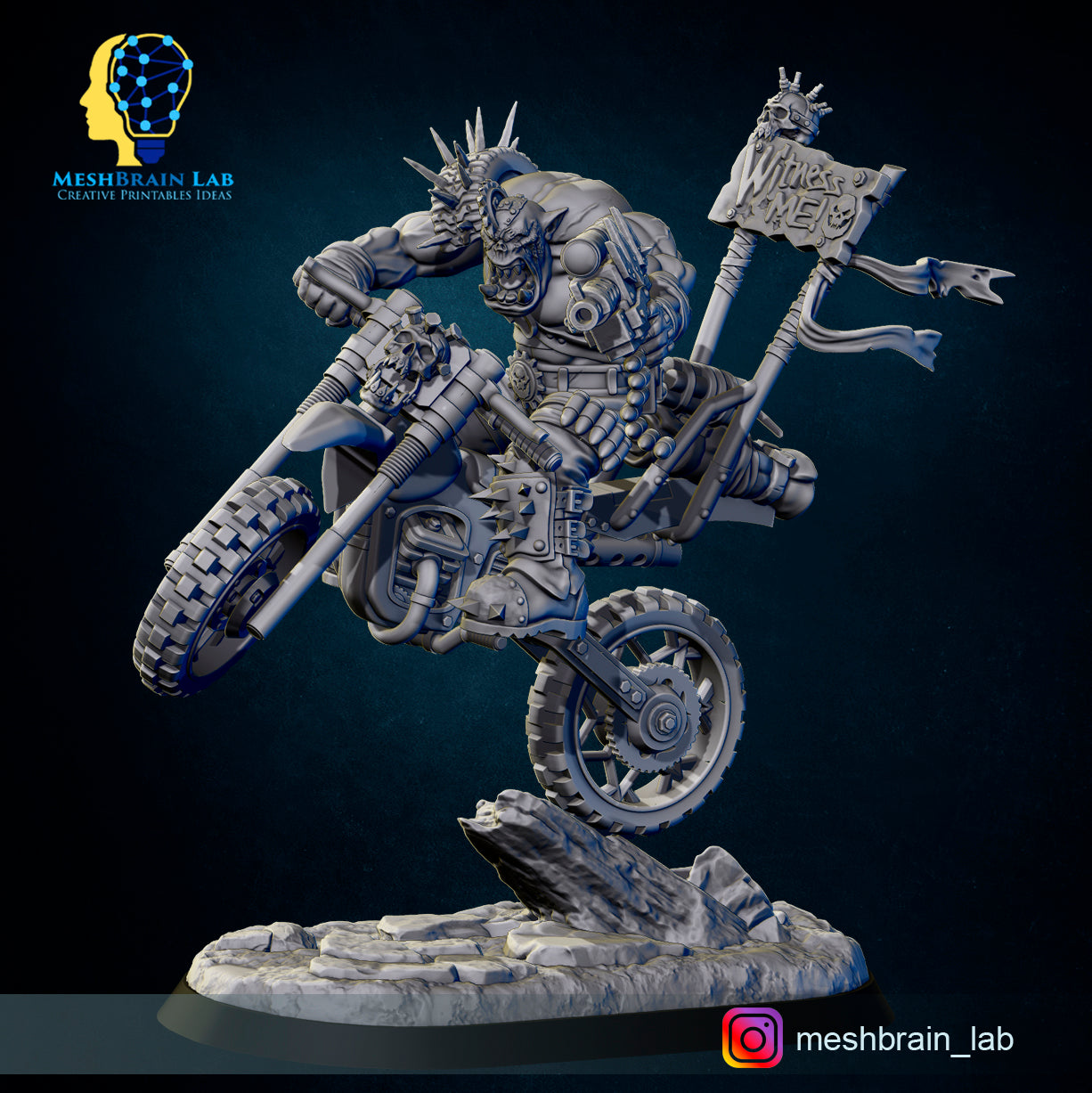 Wasteland Biker Orks Squad, MeshBrain Lab