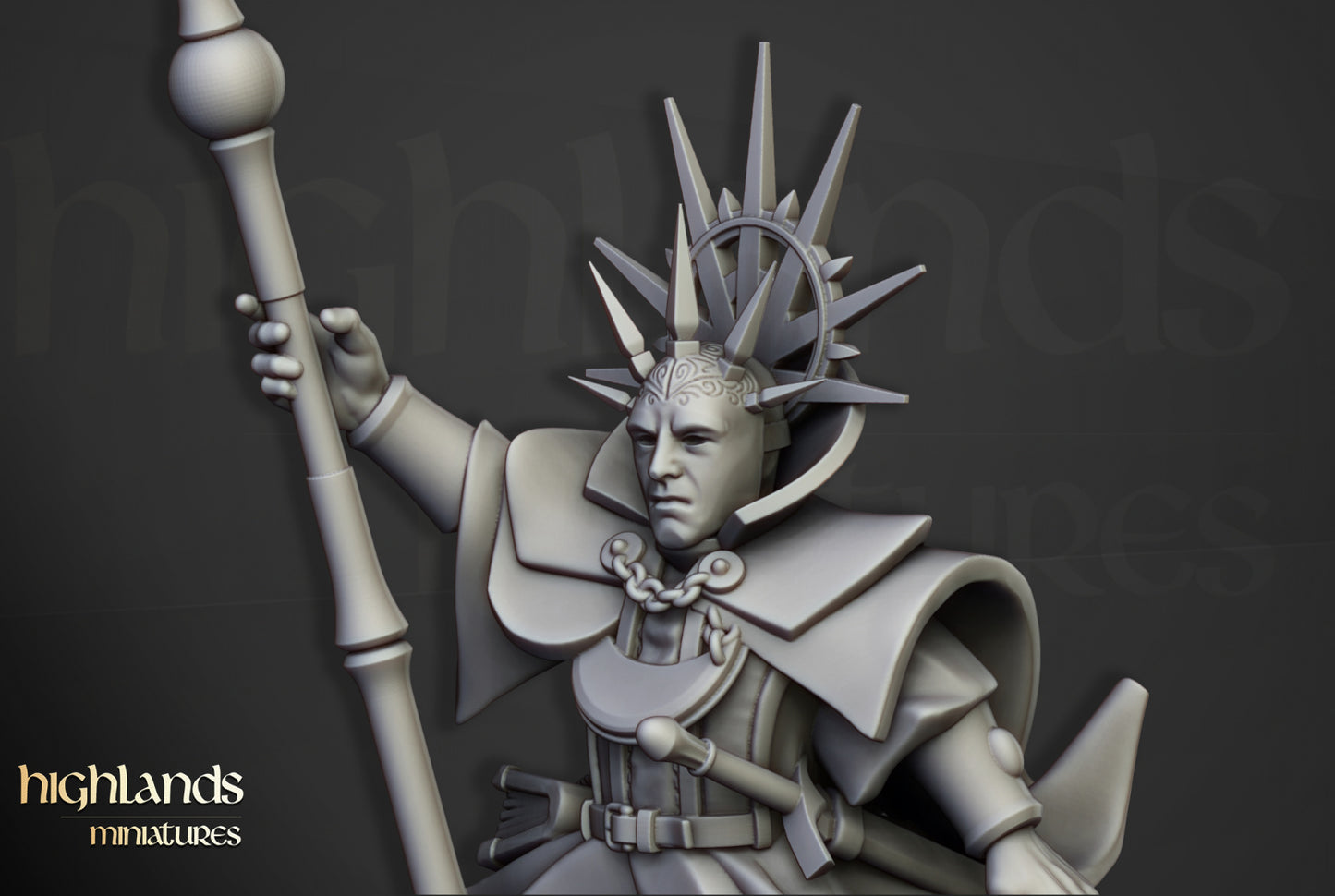 Wizard on Pegasus, Highlands Miniatures