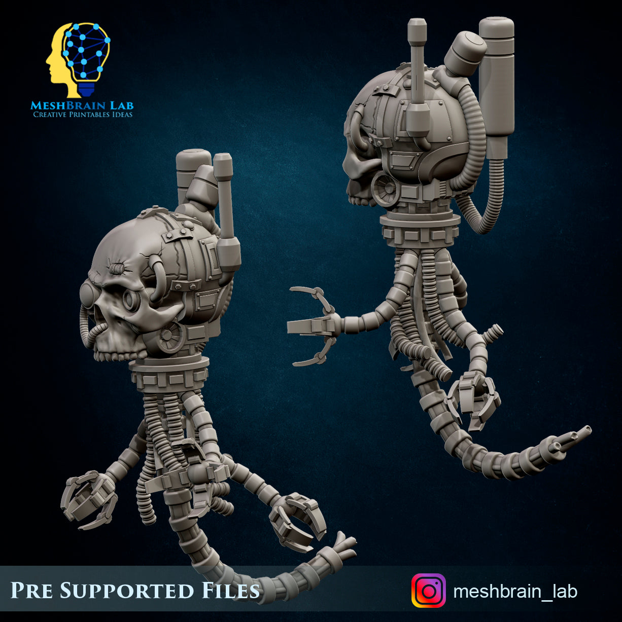 Servo Bot Skulls, MeshBrain Lab
