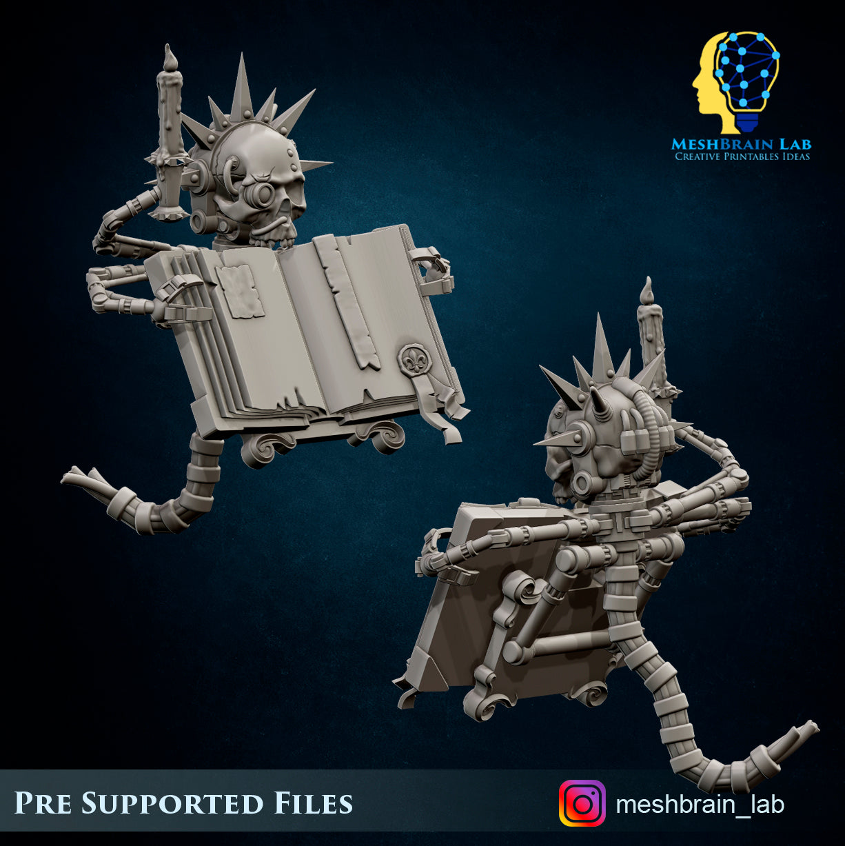 Servo Bot Skulls, MeshBrain Lab