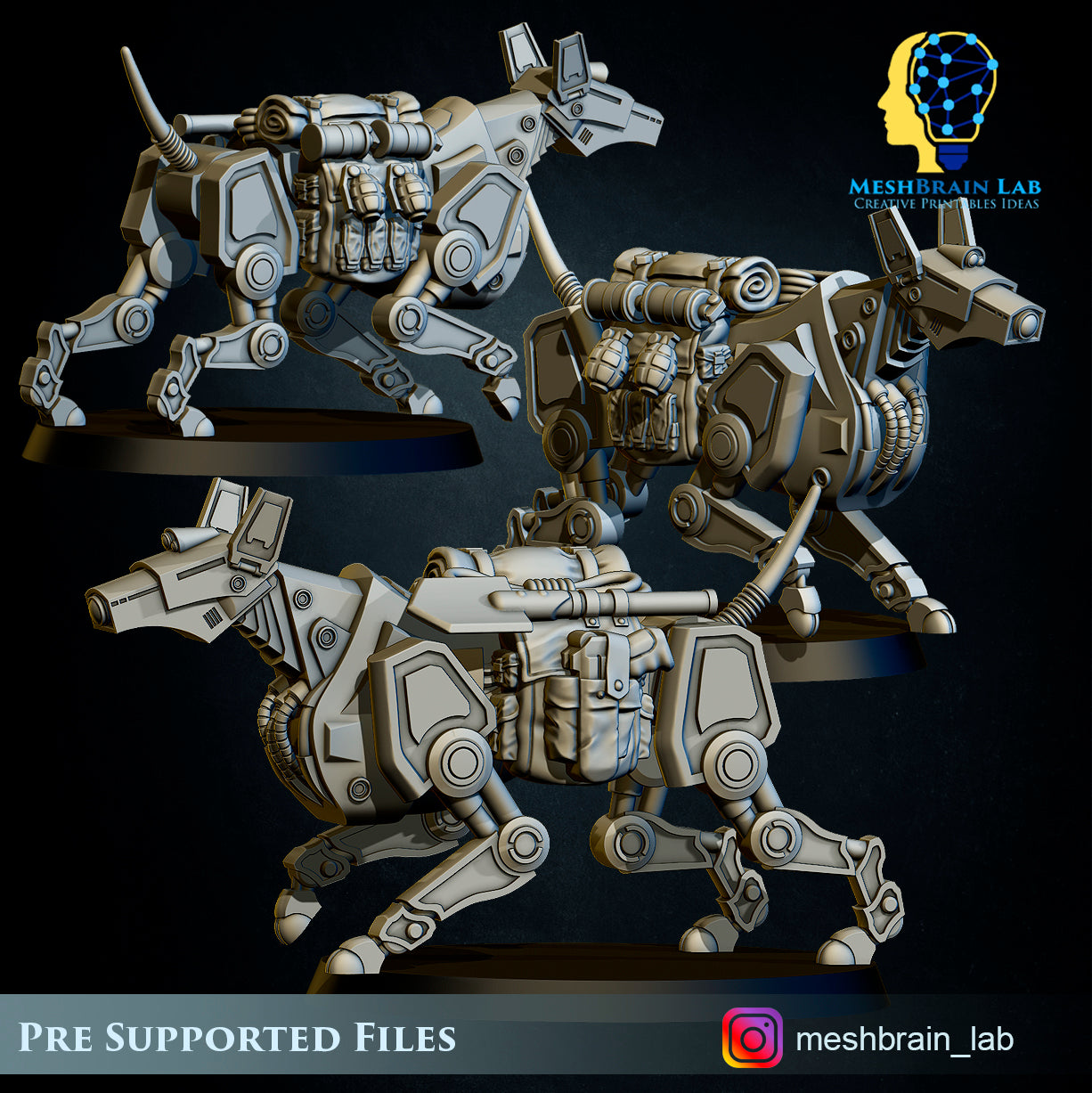 Mech Dogs War Gears Support, MeshBrain Lab