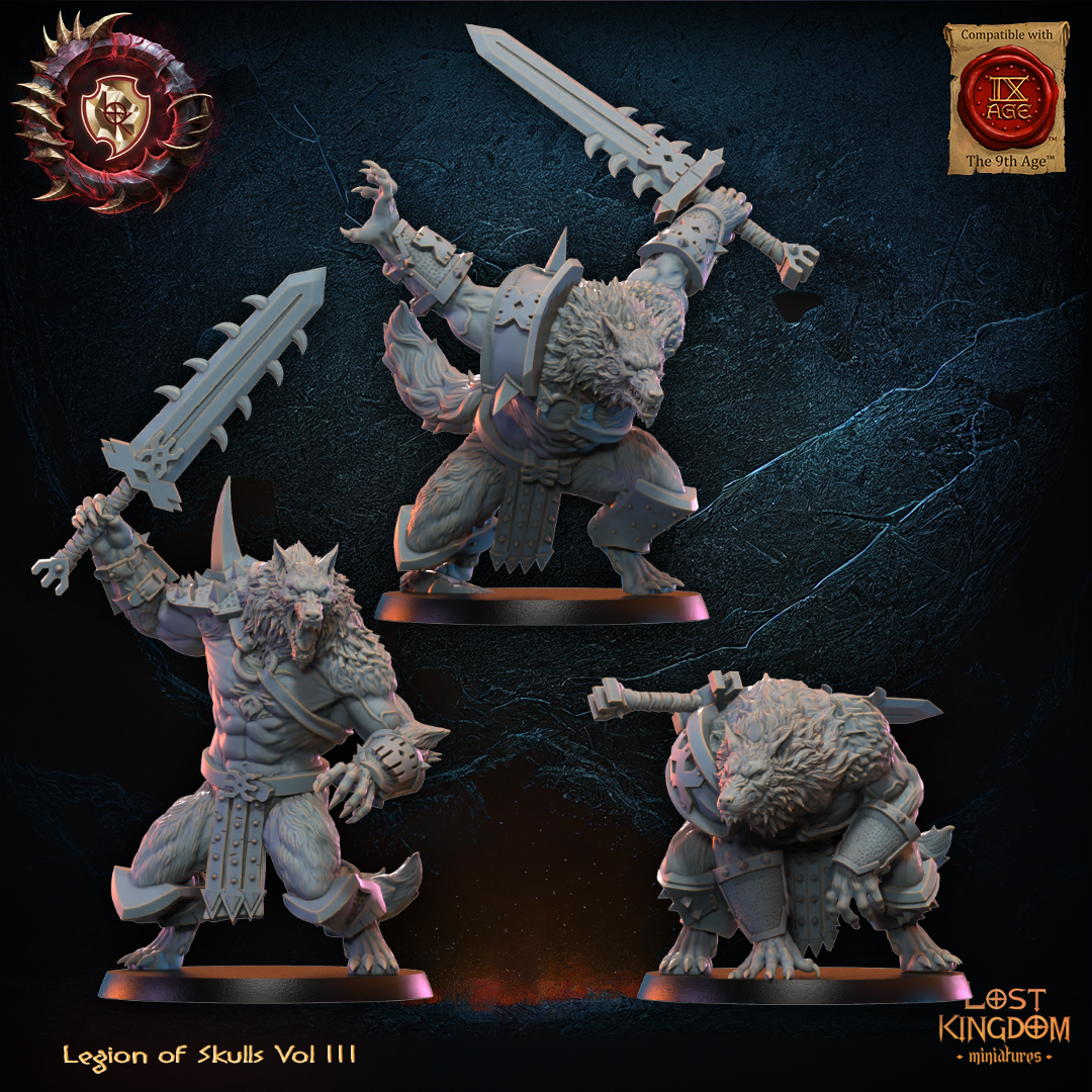 Bloodfang Lycans, Lost Kingdom Miniatures