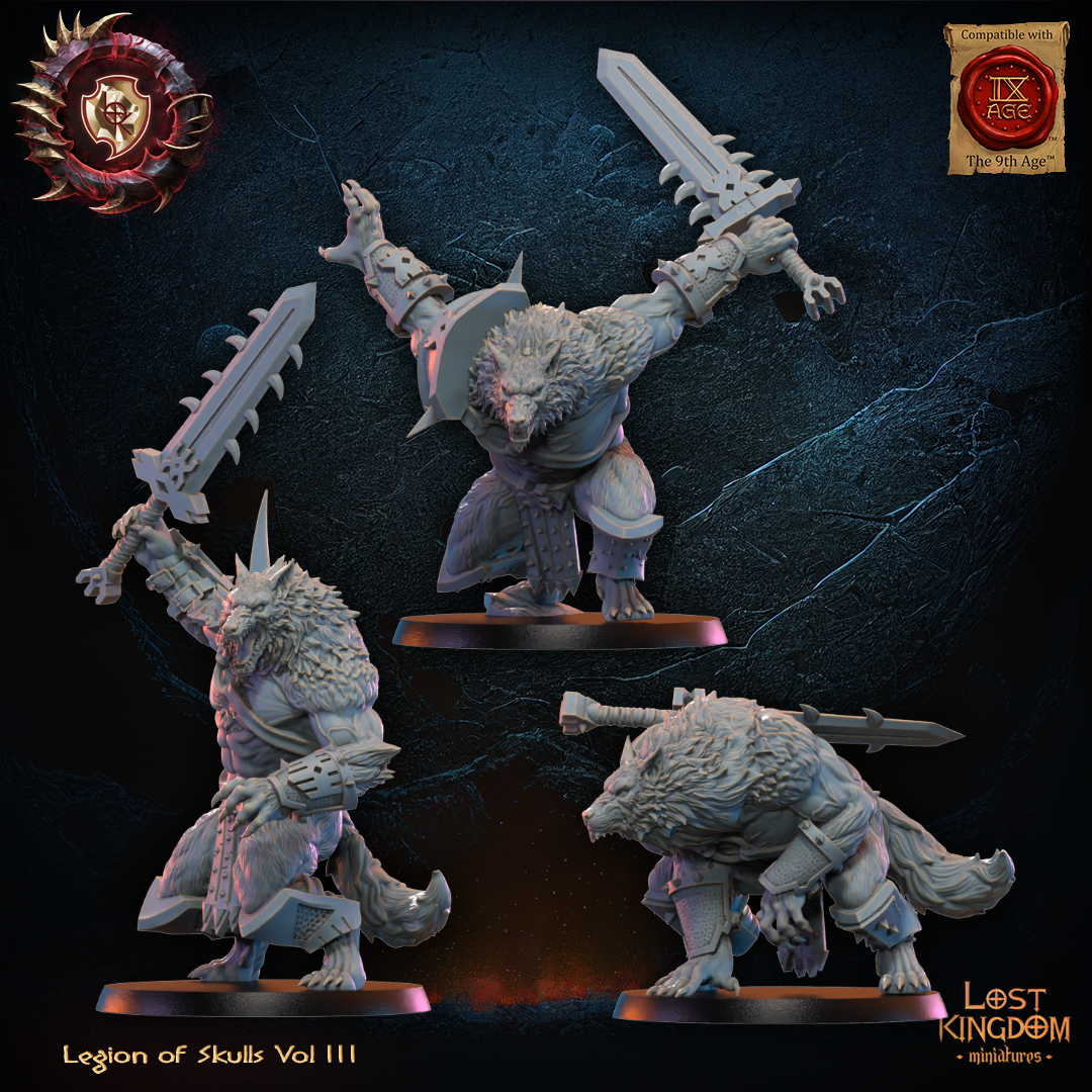 Bloodfang Lycans, Lost Kingdom Miniatures