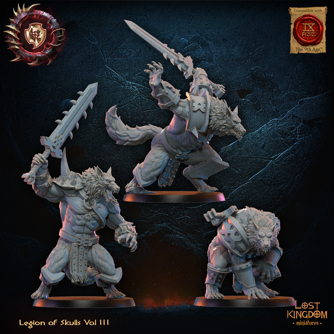 Bloodfang Lycans, Lost Kingdom Miniatures