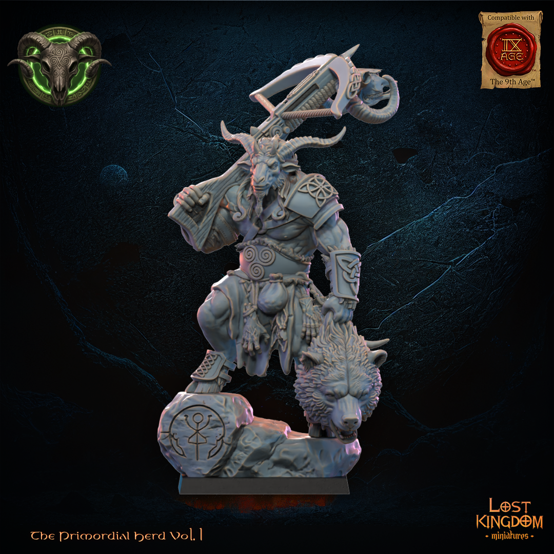 The Hunter, Wildhorn Chieftain, Lost Kingdom Miniatures