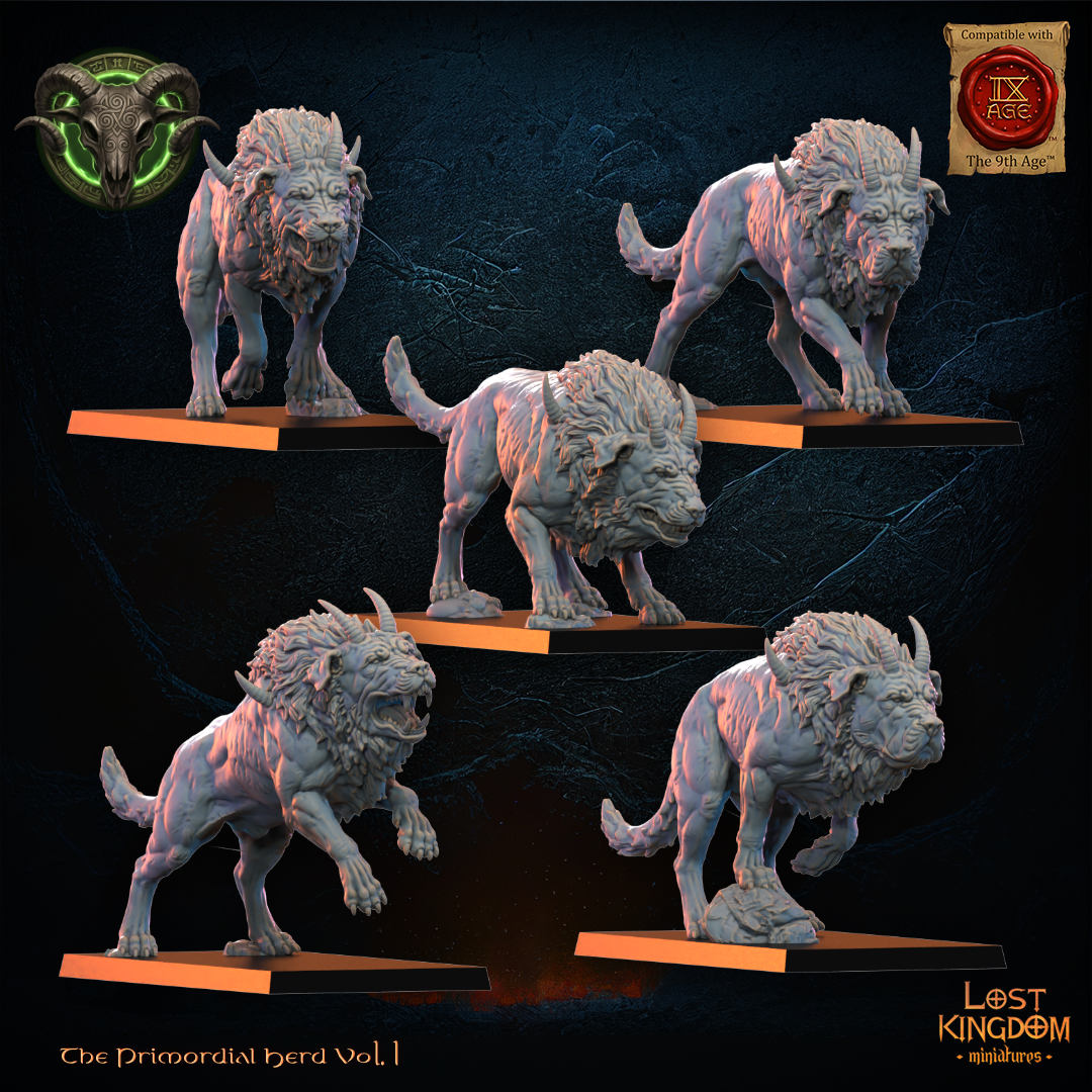 Feral Hounds, Lost Kingdom Miniatures