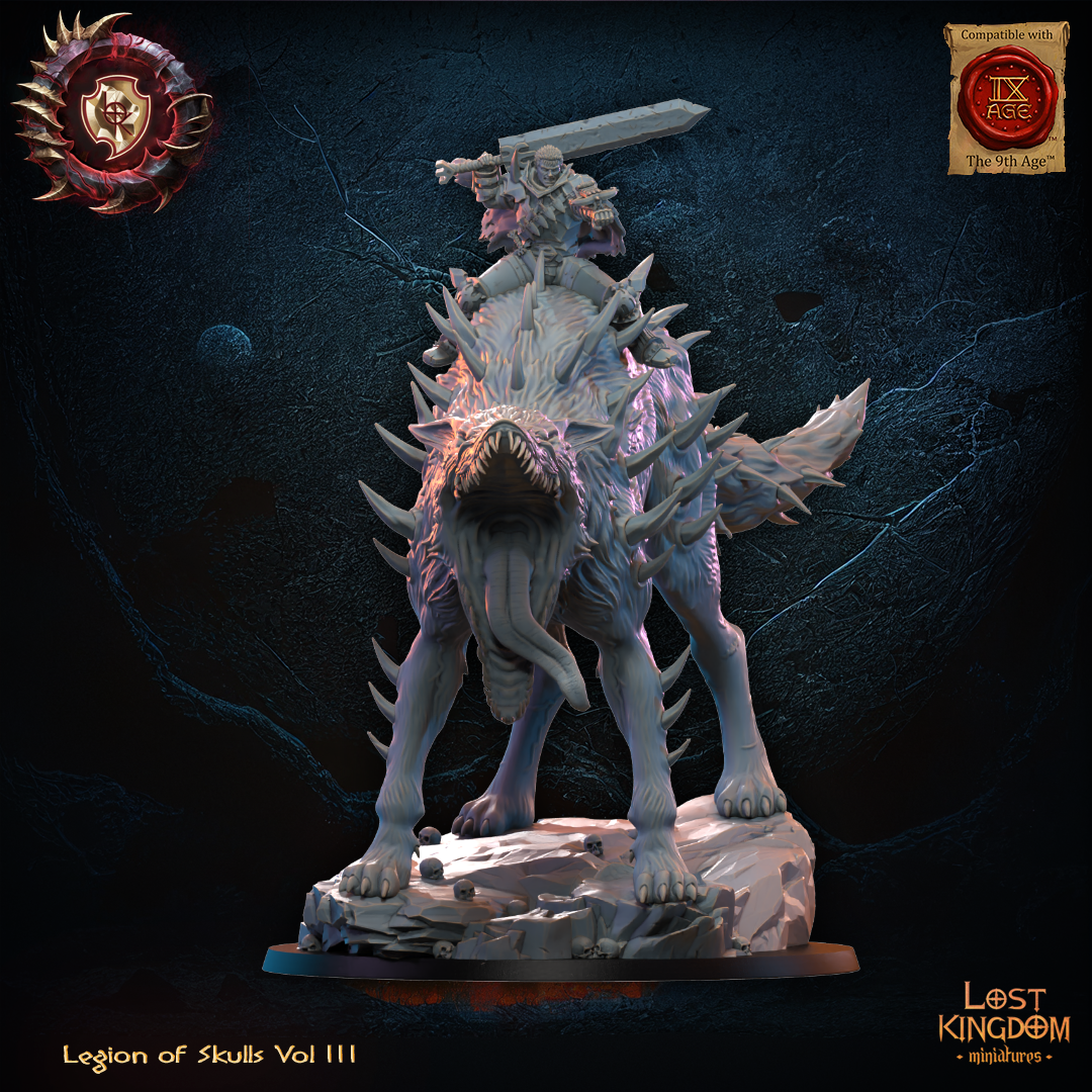 Gôts, the Berserker on Wrath Spawn, Lost Kingdom Miniatures