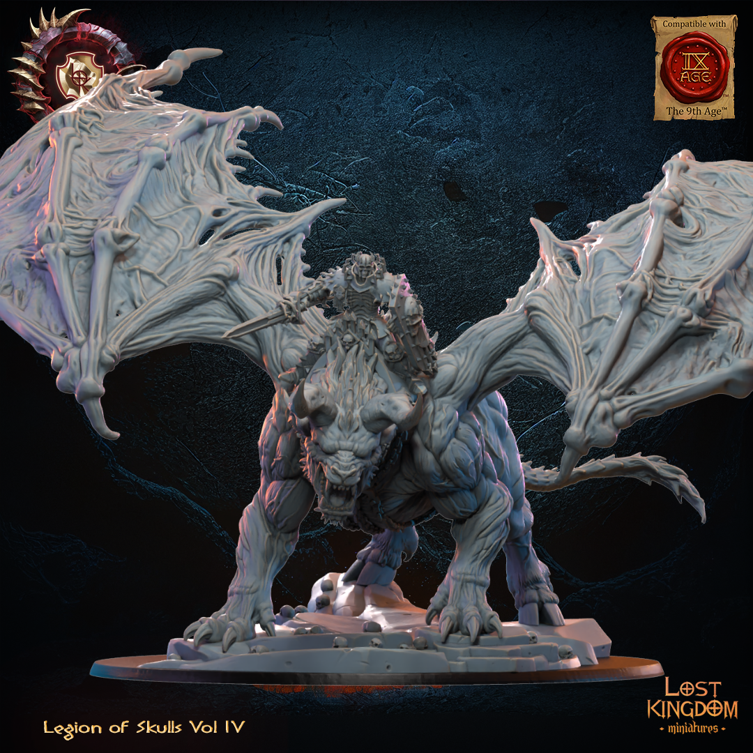 Gaseric, the Skull King on Drachimera, Lost Kingdom Miniatures
