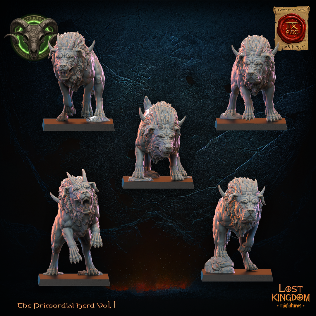 Feral Hounds, Lost Kingdom Miniatures
