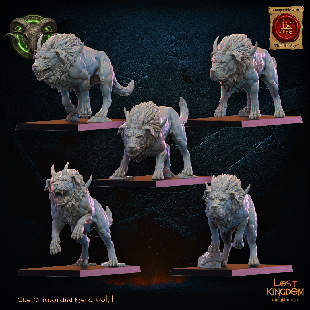 Feral Hounds, Lost Kingdom Miniatures