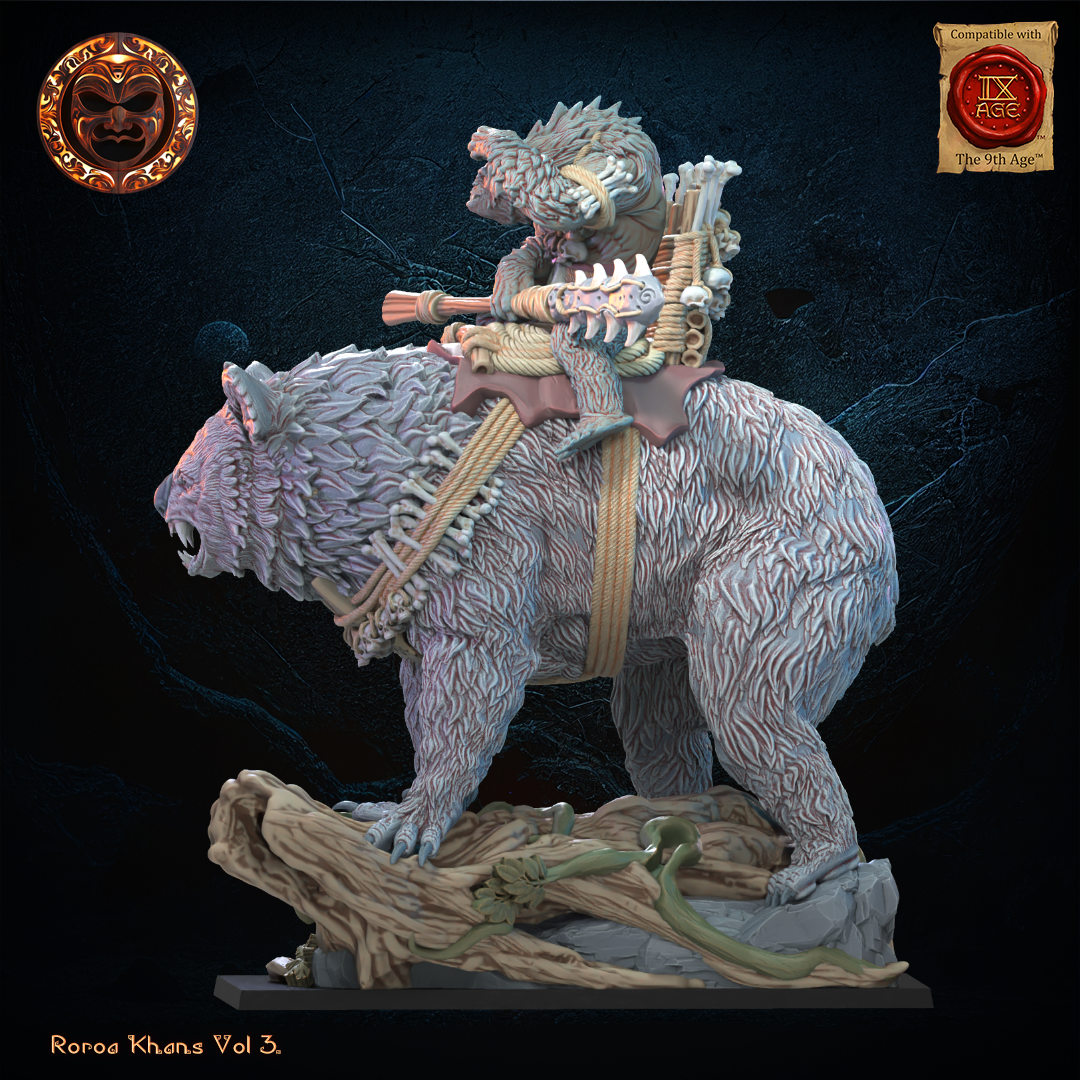 Maero Hero on Drop Bear, Lost Kingdom Miniatures