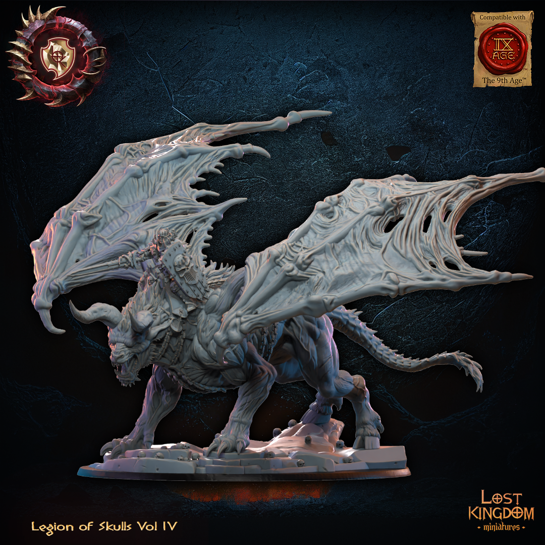 Gaseric, the Skull King on Drachimera, Lost Kingdom Miniatures