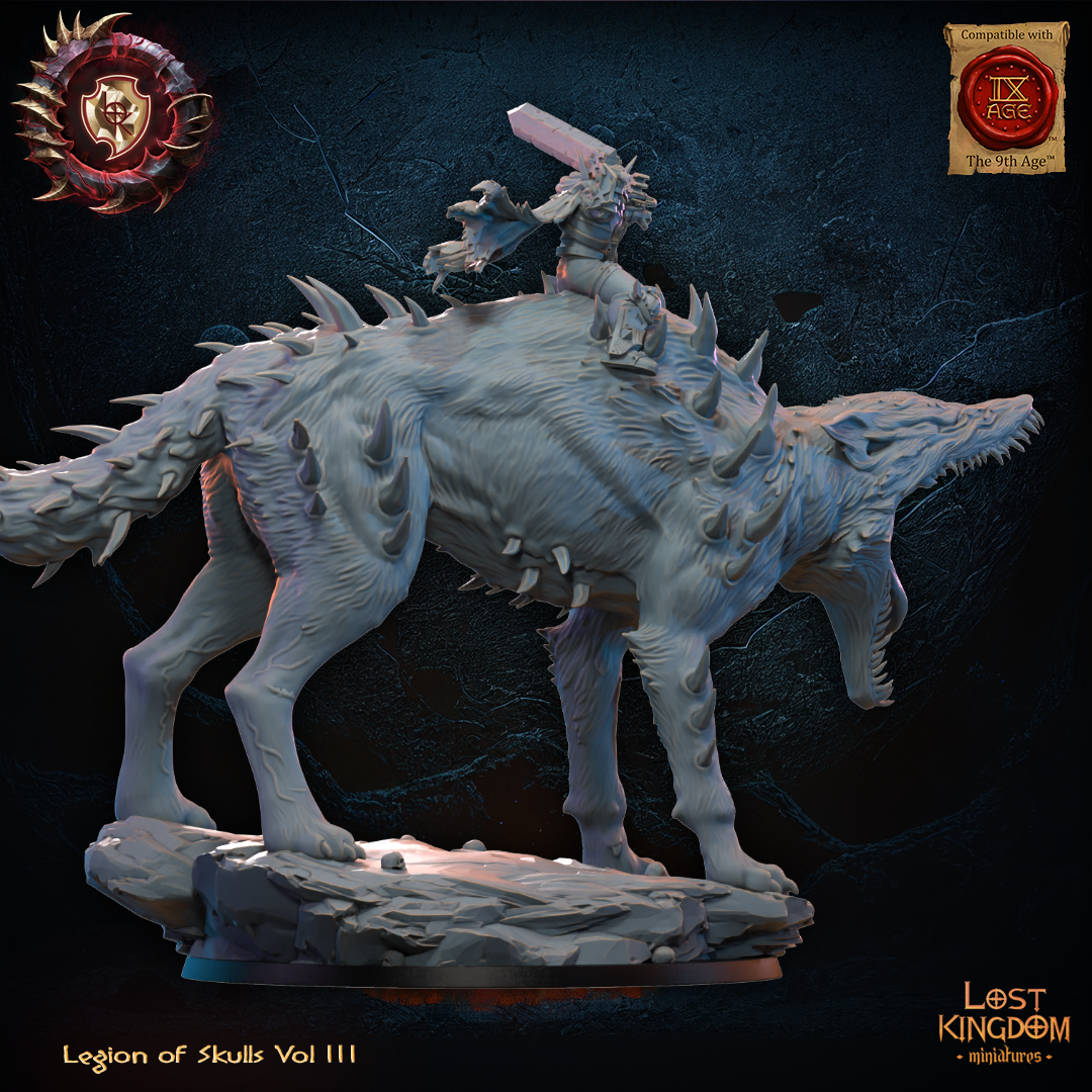 Gôts, the Berserker on Wrath Spawn, Lost Kingdom Miniatures