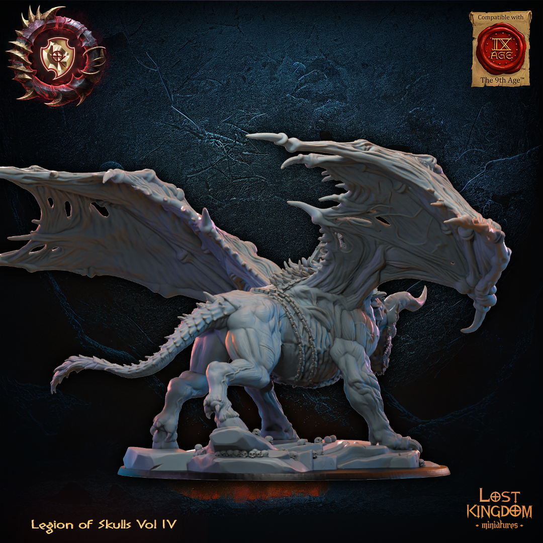 Gaseric, the Skull King on Drachimera, Lost Kingdom Miniatures