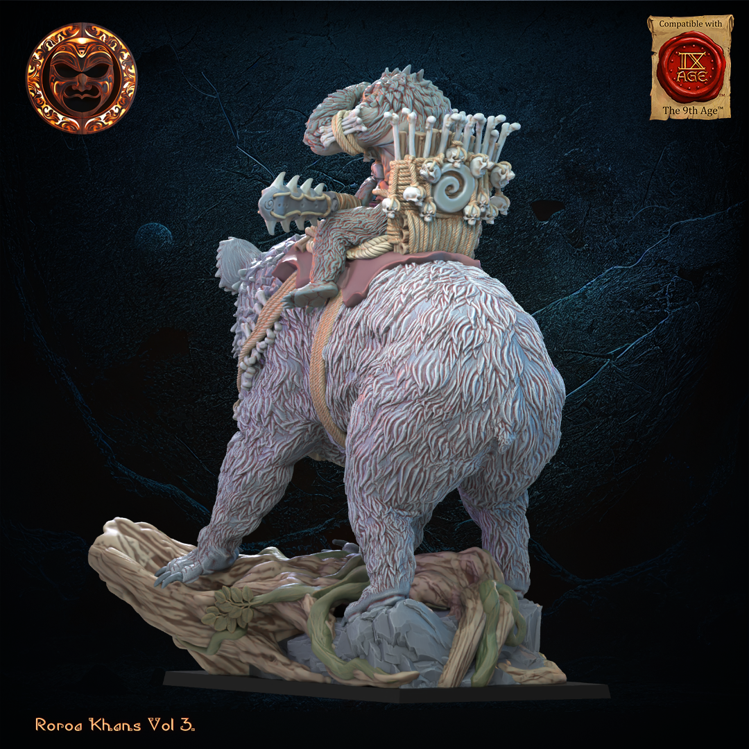 Maero Hero on Drop Bear, Lost Kingdom Miniatures