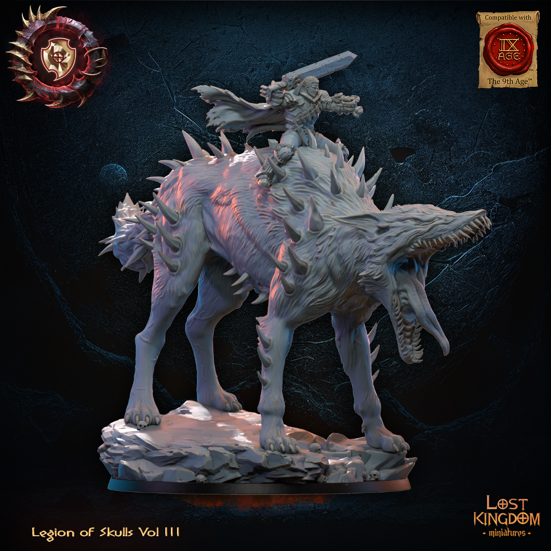 Gôts, the Berserker on Wrath Spawn, Lost Kingdom Miniatures