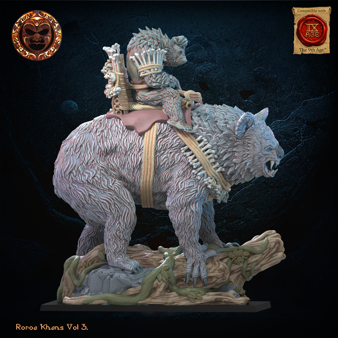 Maero Hero on Drop Bear, Lost Kingdom Miniatures