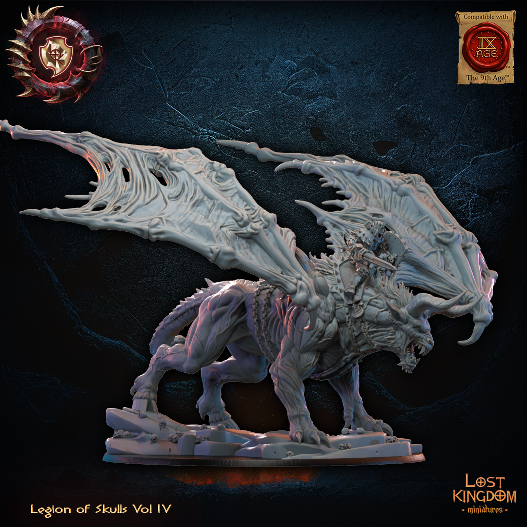 Gaseric, the Skull King on Drachimera, Lost Kingdom Miniatures