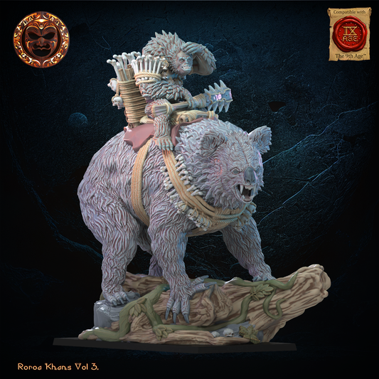 Maero Hero on Drop Bear, Lost Kingdom Miniatures