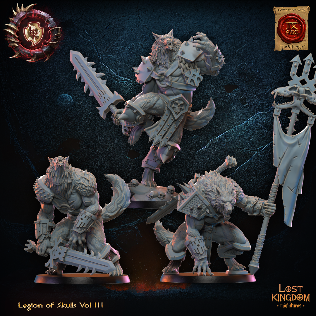 Bloodfang Lycans, Lost Kingdom Miniatures