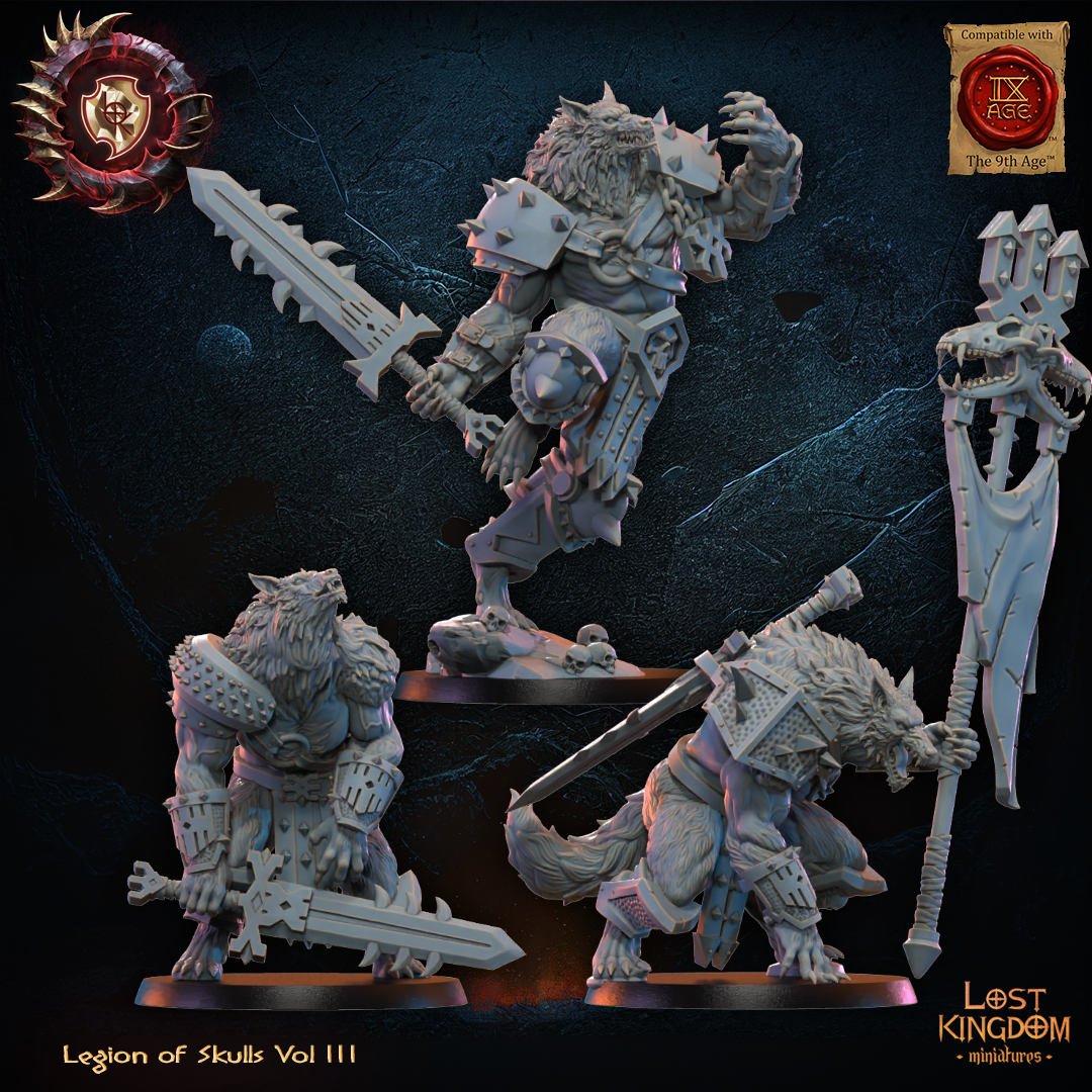 Bloodfang Lycans, Lost Kingdom Miniatures