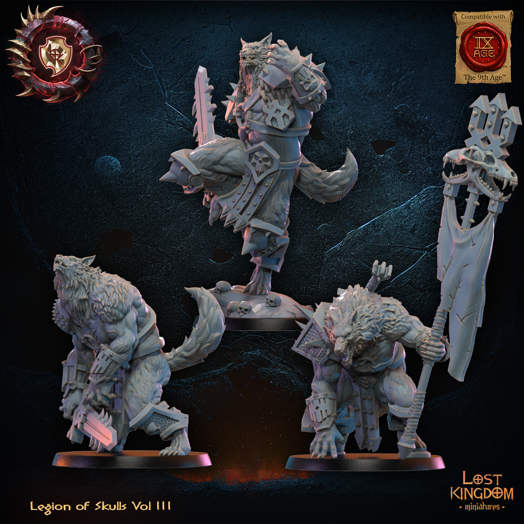 Bloodfang Lycans, Lost Kingdom Miniatures