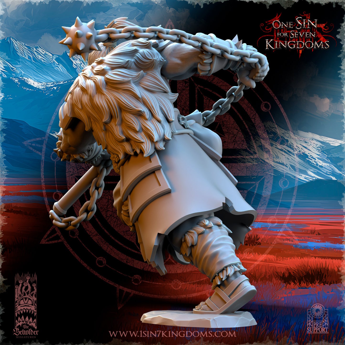 Altan, Mercenary Ogre Boss, The Beholder Miniatures