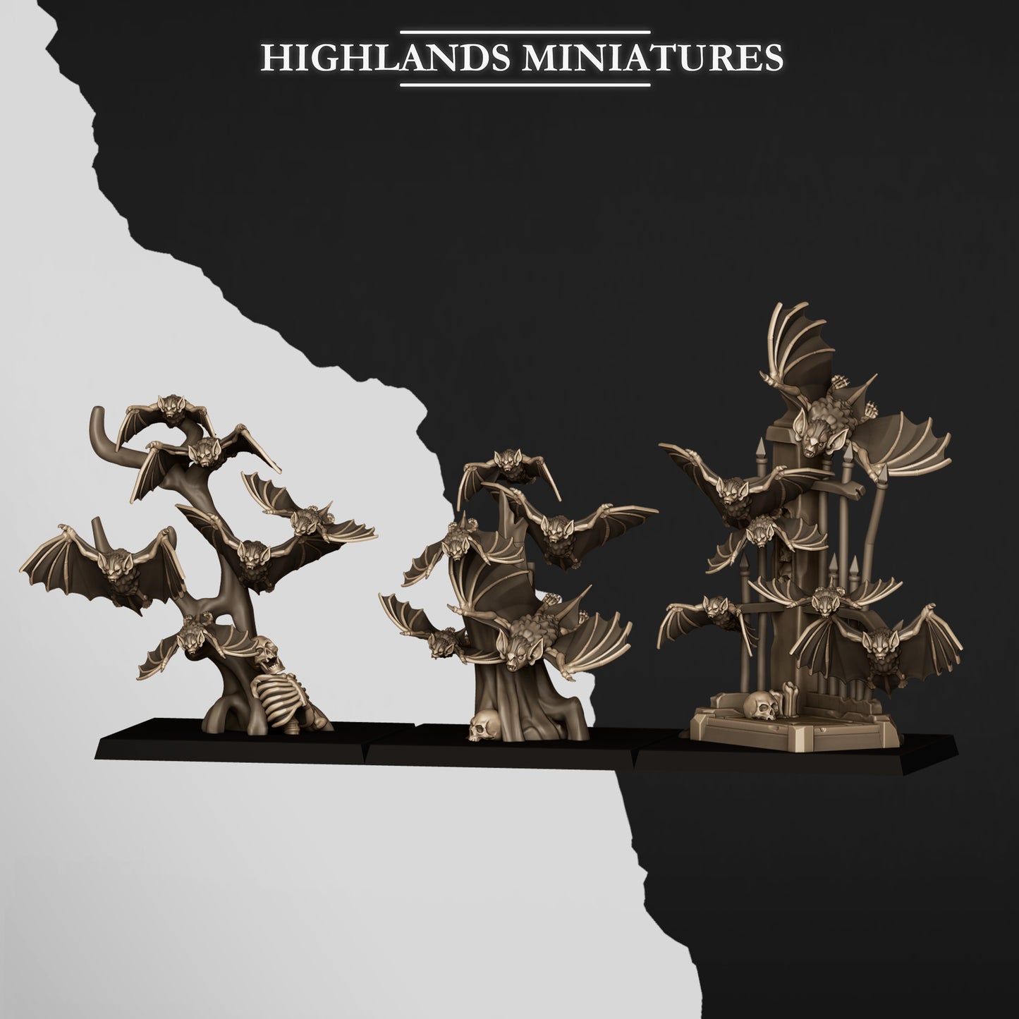 Bat Swarms, Highlands Miniatures
