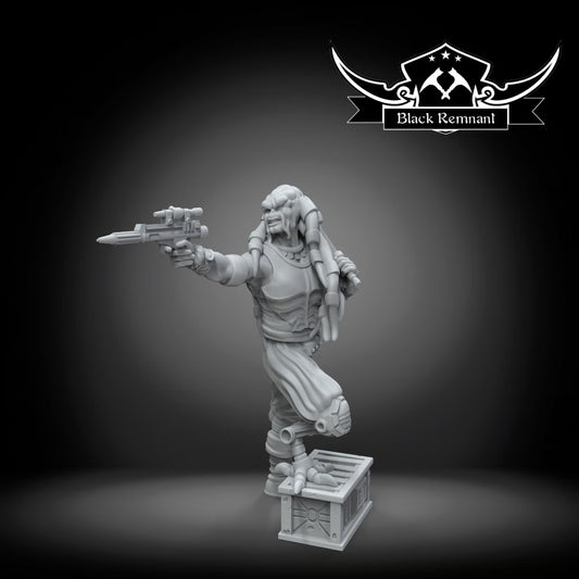 Blue pirate leader, Black Remnant