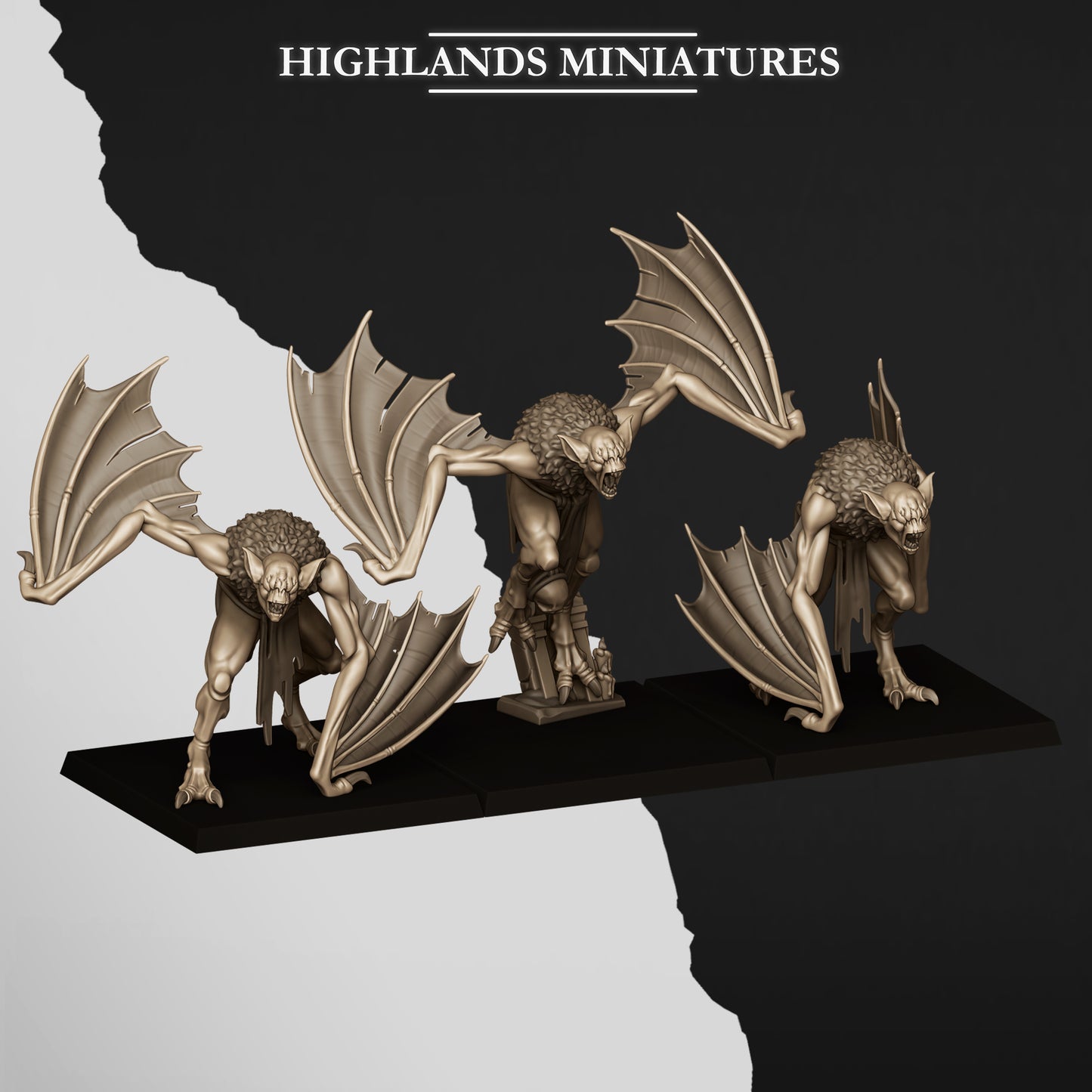 Cript Bats, Highlands Miniatures