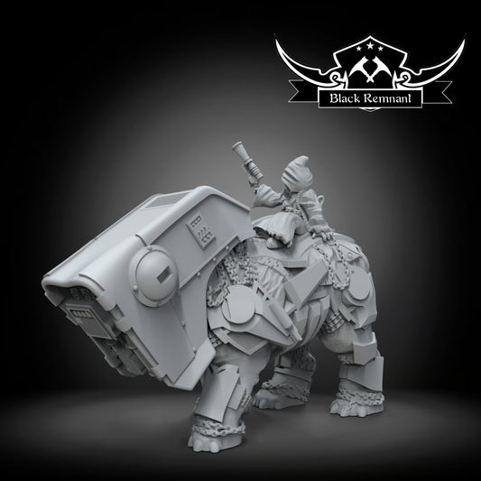 Droid thief on heavy beast, Black Remnant