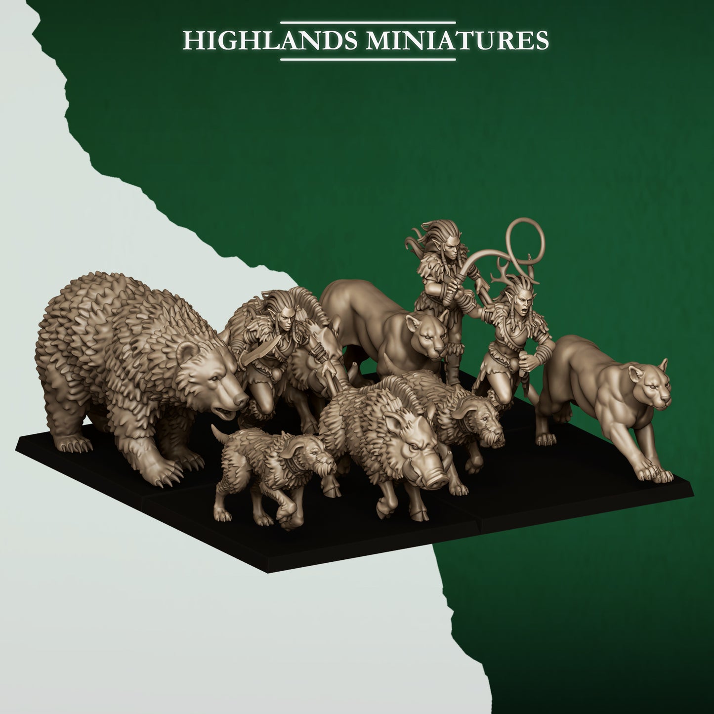 Animals and beast masters, Highlands Miniatures