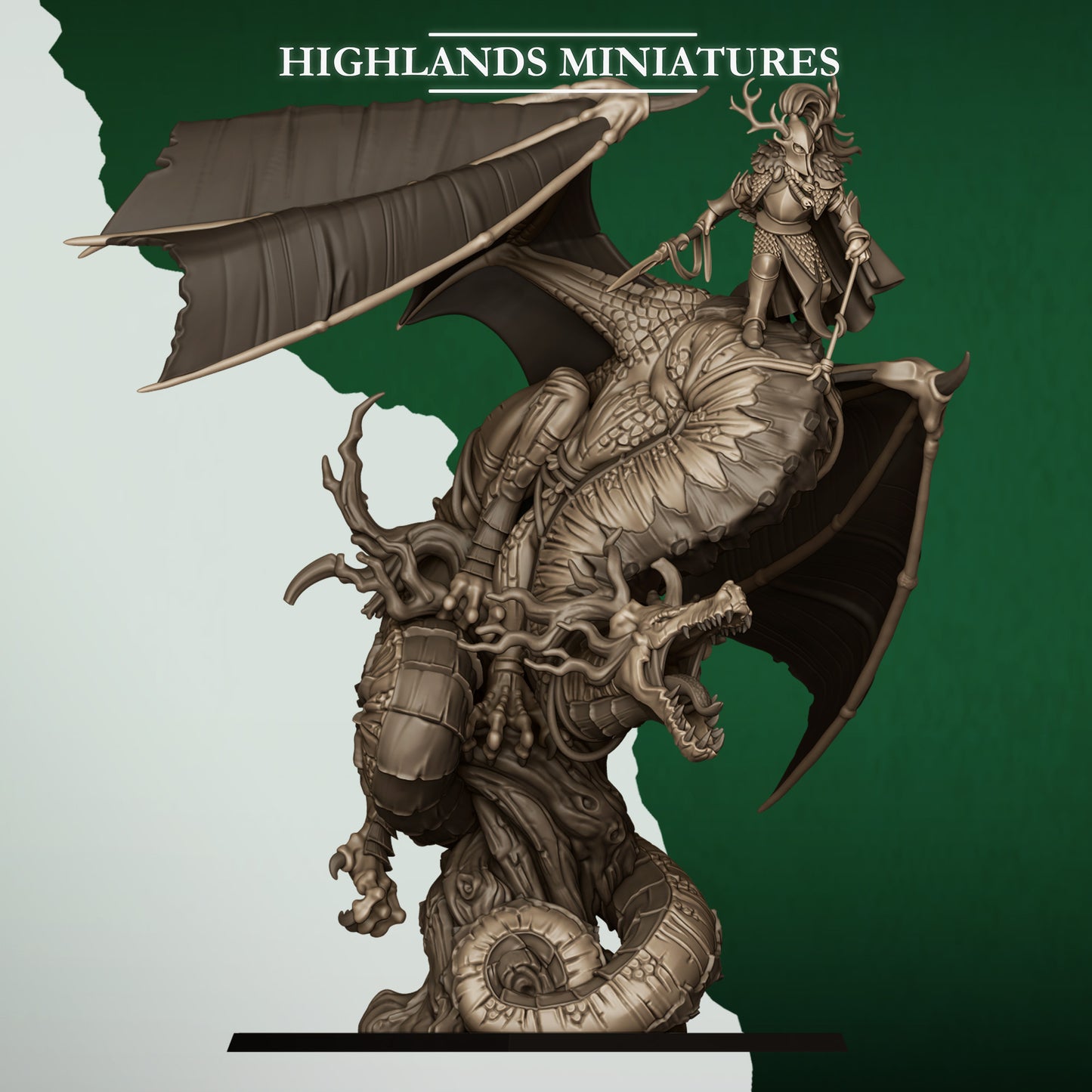 Feral dragon, Highlands Miniatures