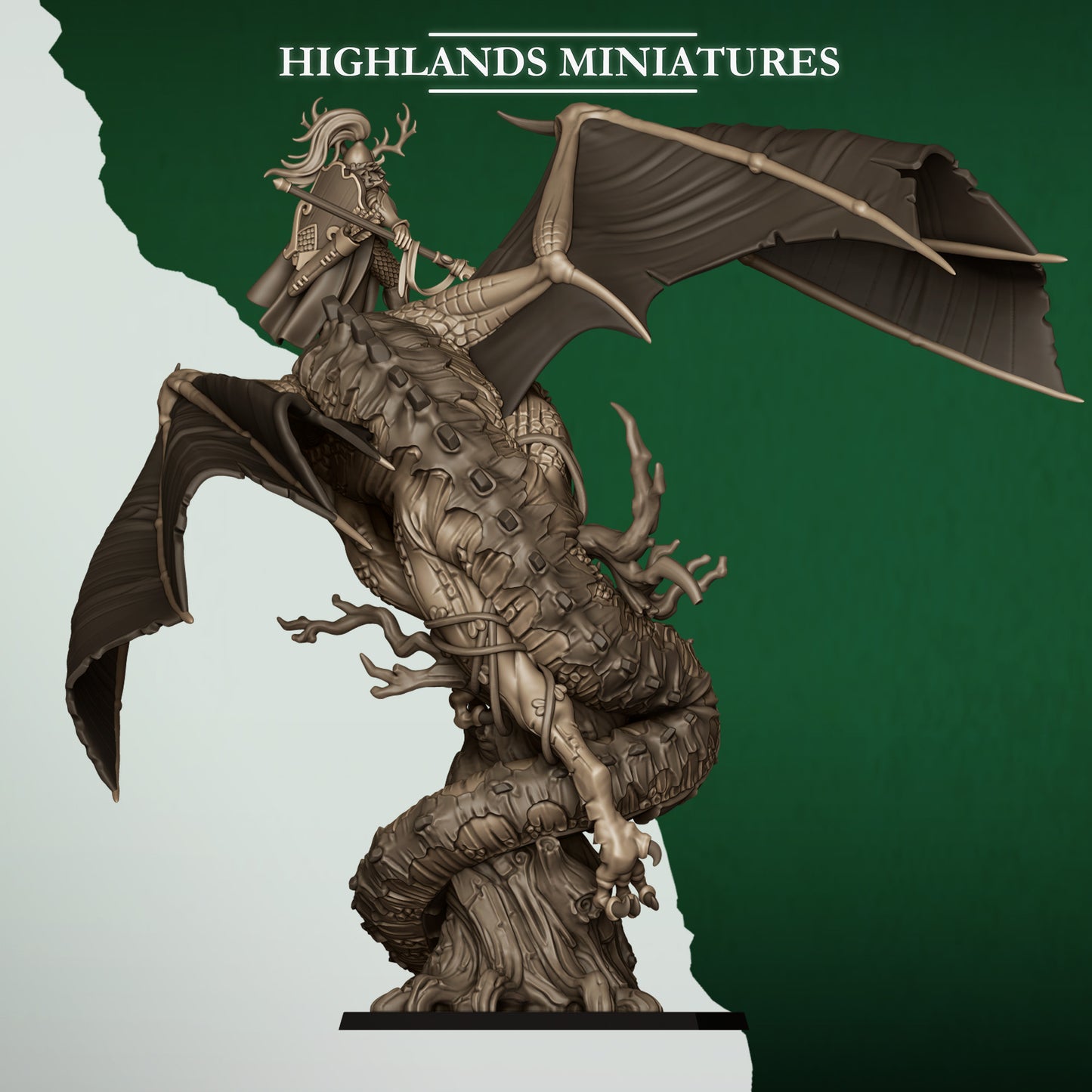 Feral dragon, Highlands Miniatures