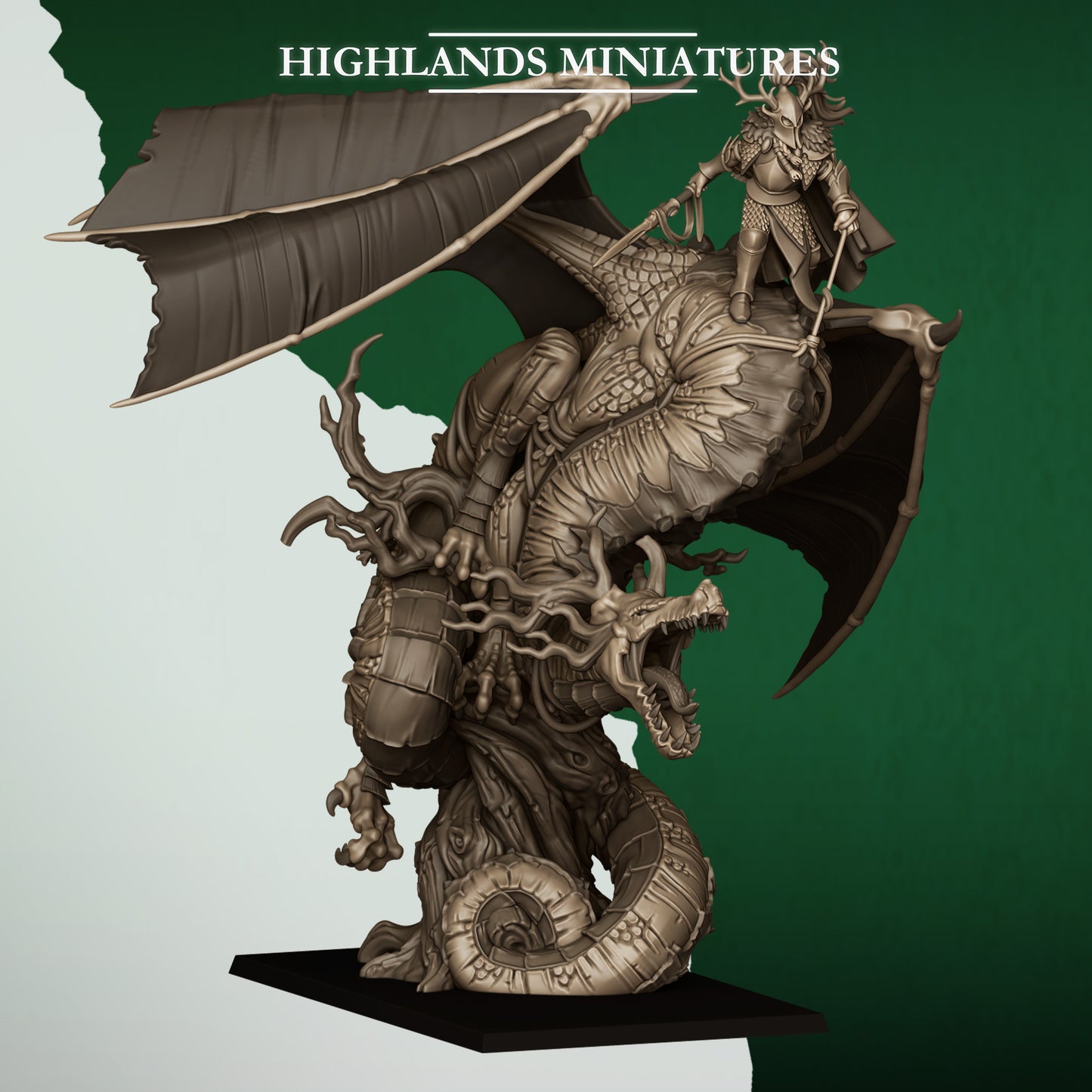 Feral dragon, Highlands Miniatures