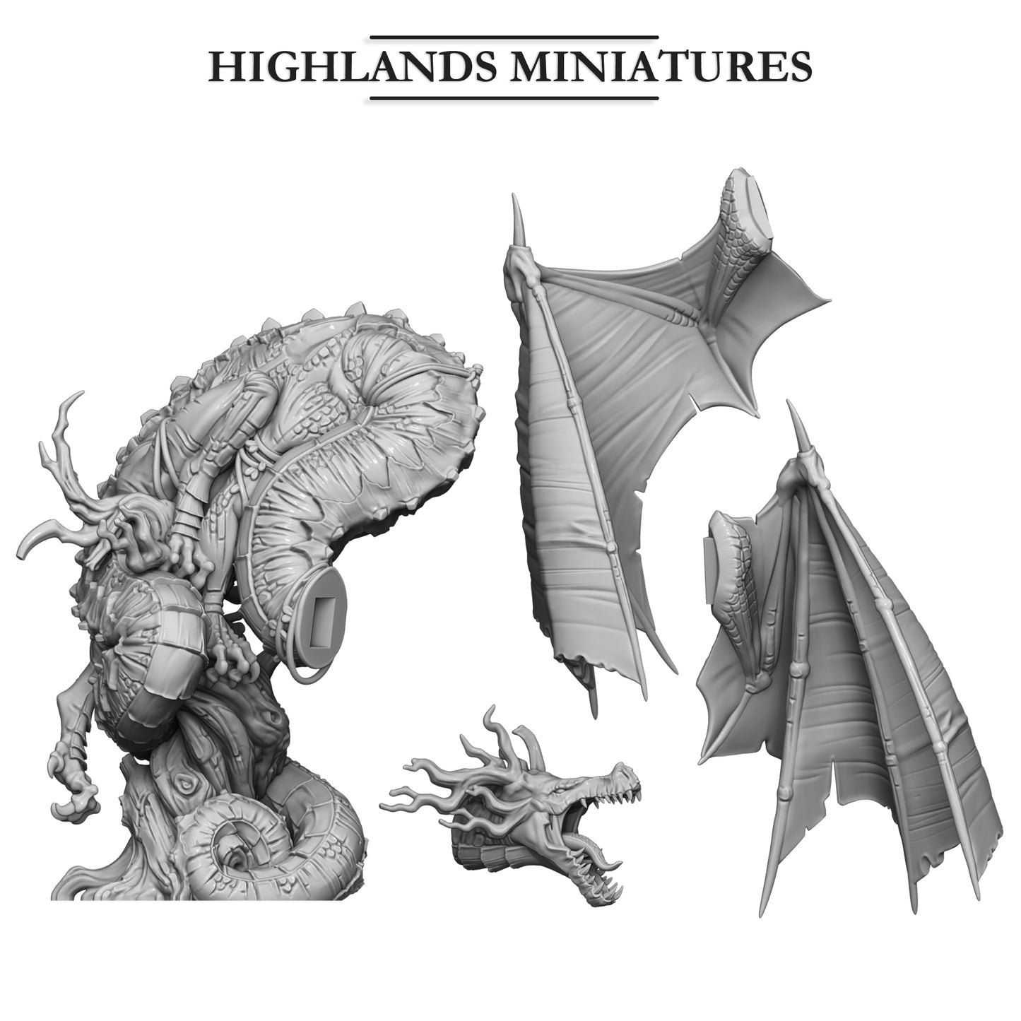 Feral dragon, Highlands Miniatures