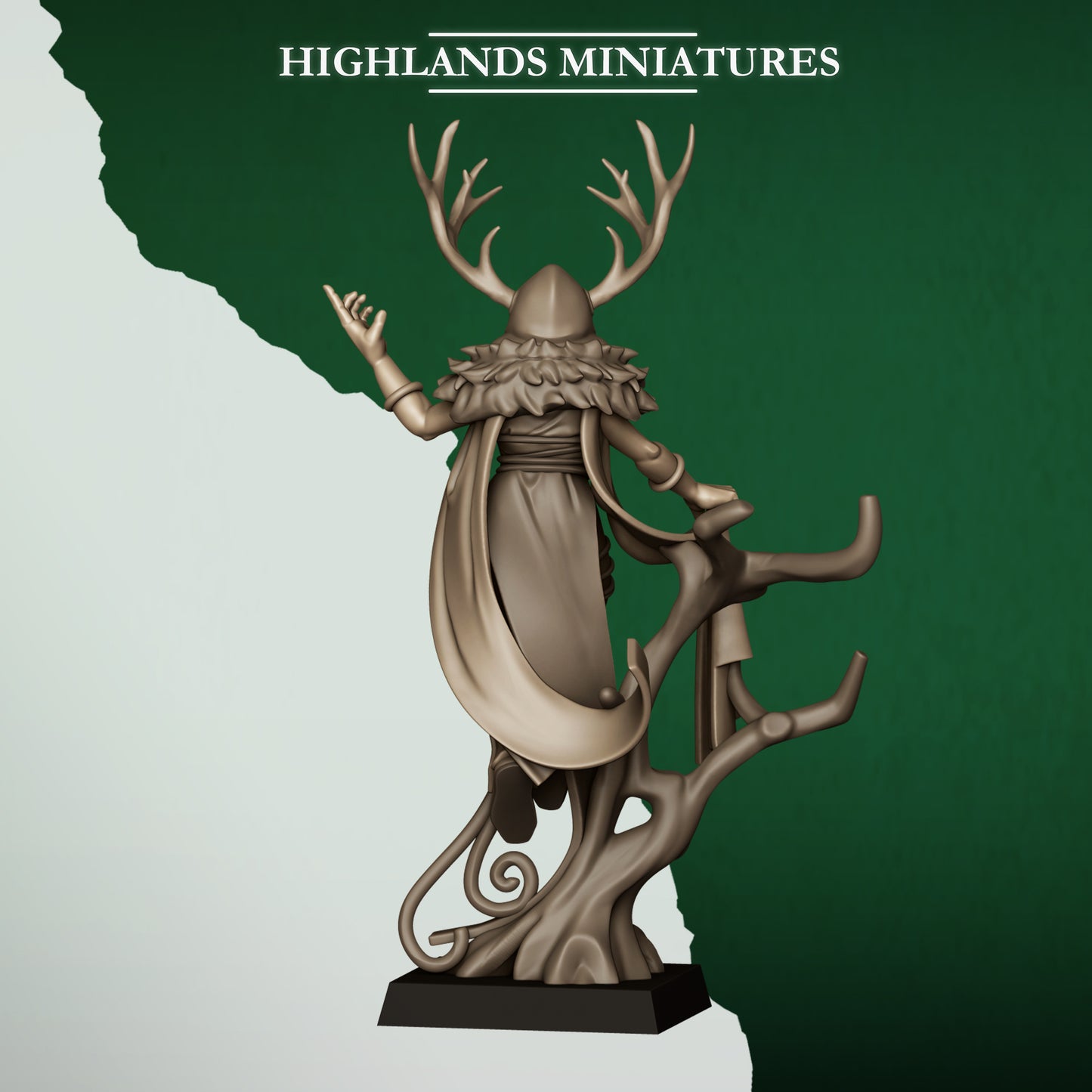 Elf druid, Highlands Miniatures