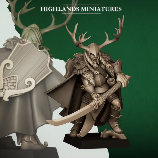 Feral Elf Highborn Sword, Highlands Miniatures