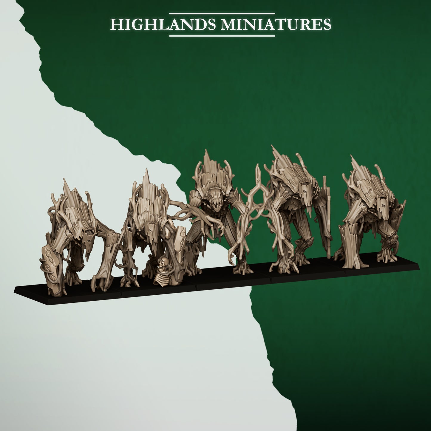 Forest golems, Highlands Miniatures