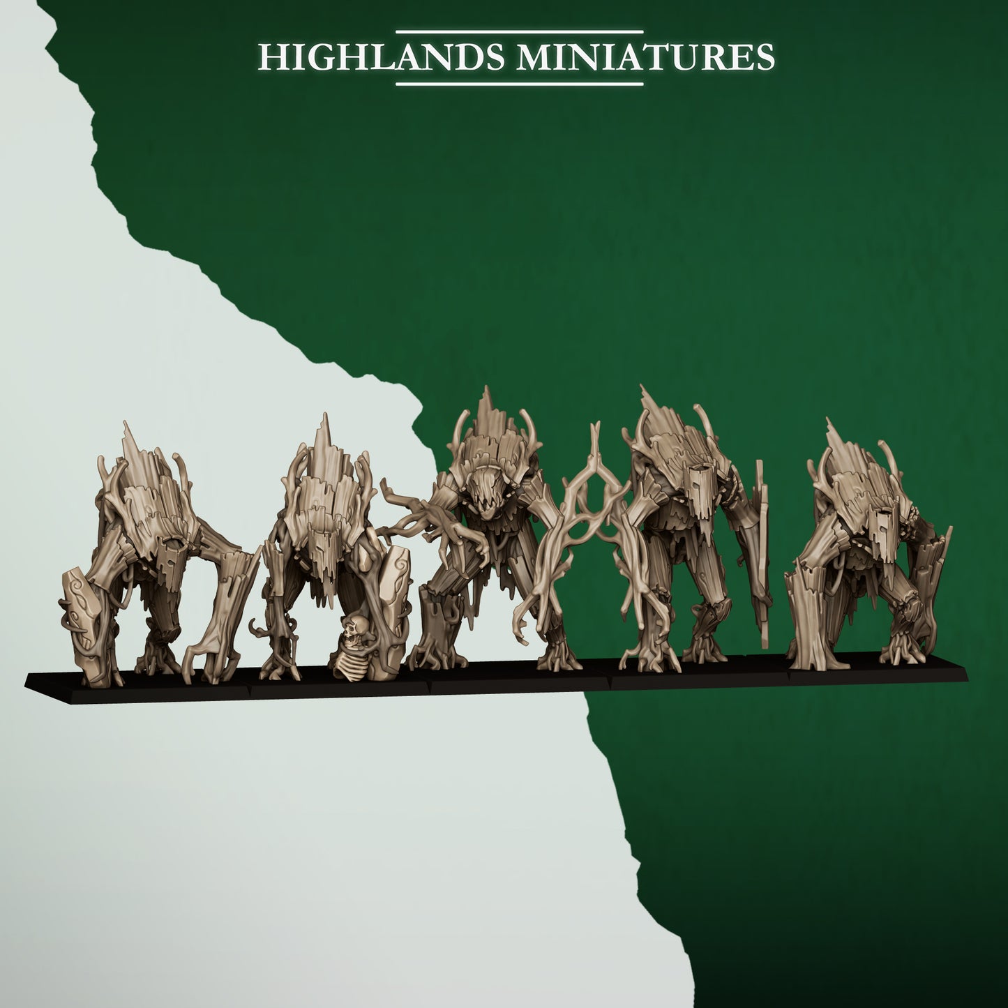 Forest golems, Highlands Miniatures
